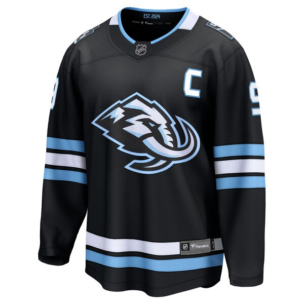 Clayton Keller Utah Mammoth Home Breakaway Player Jersey - Black/White - Image 3