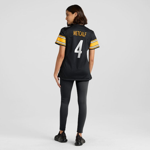 DK Metcalf Pittsburgh Steelers Nike Women's Team Game Jersey - Black - Image 6