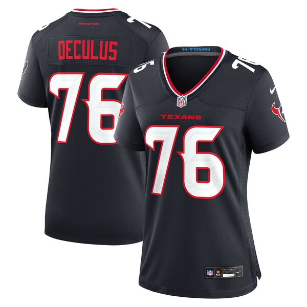 Austin Deculus Houston Texans Nike Women's Team Game Jersey - Navy - Image 2