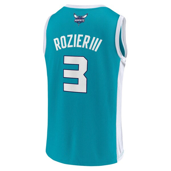 Men's Terry Rozier Teal Charlotte Hornets Player Jersey - Image 3