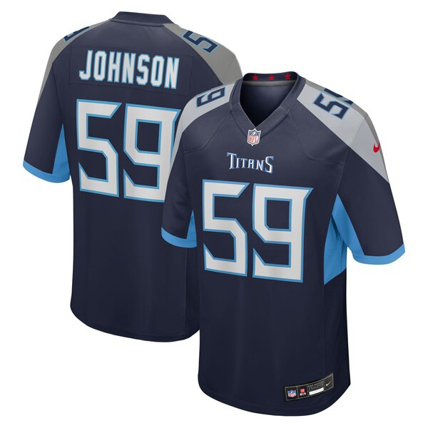 Kyron Johnson Tennessee Titans Nike Team Game Jersey - Navy