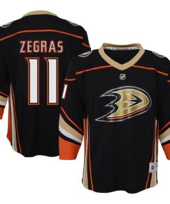 Trevor Zegras Anaheim Ducks Youth Home Replica Player Jersey - Black