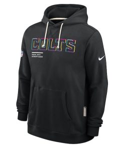 Alternative view of Indianapolis Colts Nike 2025 NFL Crucial Catch Sideline Standard Issue Dri-FIT Hoodie - Black