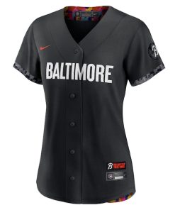 Alternative view of Cedric Mullins Baltimore Orioles Nike Women's 2023 City Connect Replica Player Jersey - Black