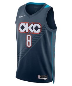 Alternative view of Jalen Williams Oklahoma City Thunder Nike Unisex 2025/26 Swingman Jersey - Navy - City Edition