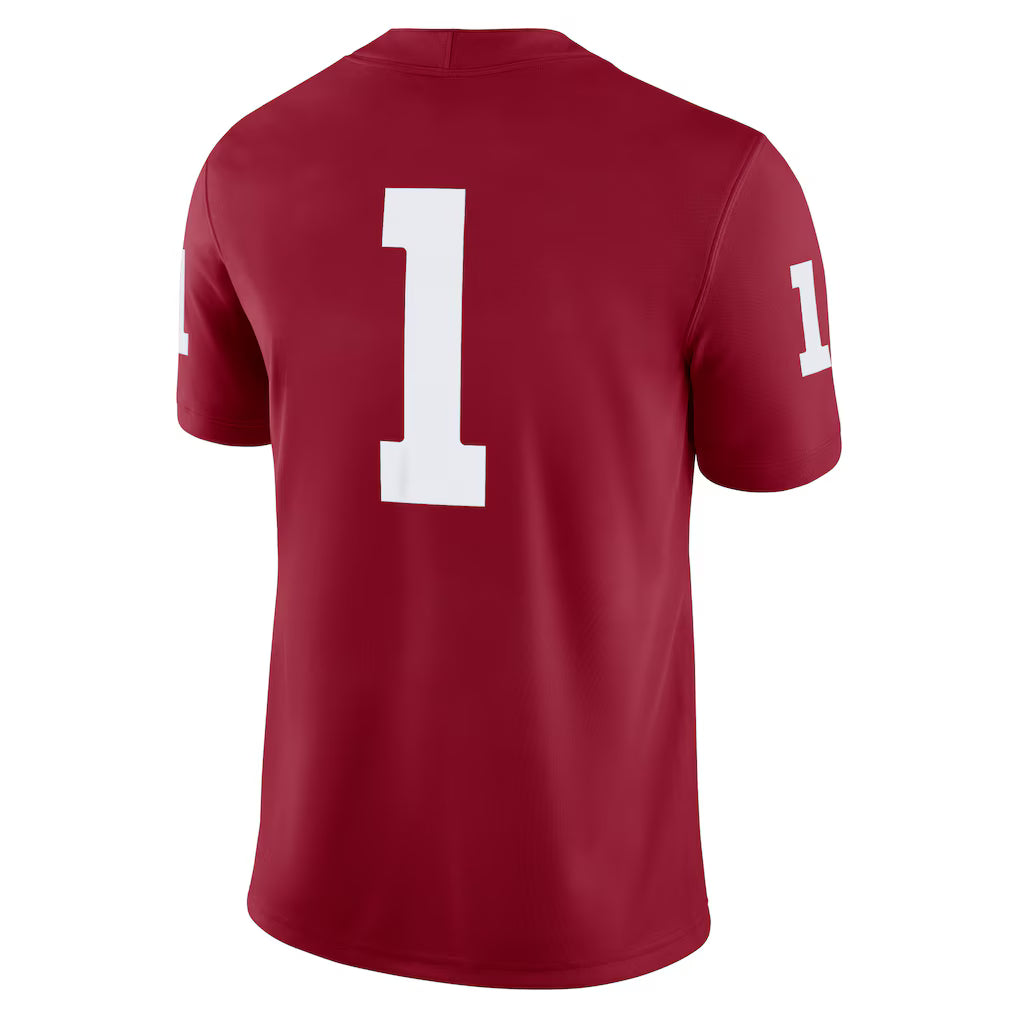 #1 Oklahoma Sooners Jordan Brand Game Jersey - Crimson/White - Image 5