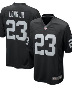 David Long Jr. Las Vegas Raiders Nike Team Game Jersey -  Black