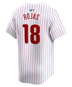 Alternative view of Johan Rojas Philadelphia Phillies Nike Home Limited Player Jersey - White