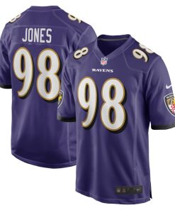 Travis Jones Baltimore Ravens Nike Player Game Jersey - Purple