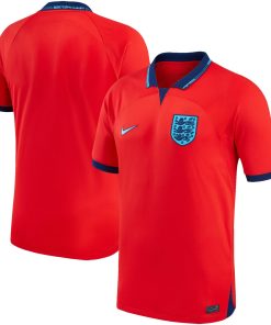 England National Team Nike Youth 2022/23 Away Authentic Blank Jersey - Red