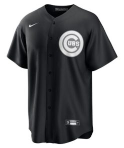 Alternative view of Chicago Cubs Nike Official Replica Jersey - Black/White