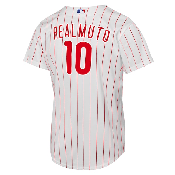J.T. Realmuto Philadelphia Phillies Nike Youth Home Replica Player Jersey - White - Image 3