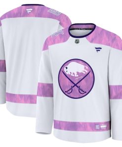 Buffalo Sabres  2024 Hockey Fights Cancer Practice Jersey - White