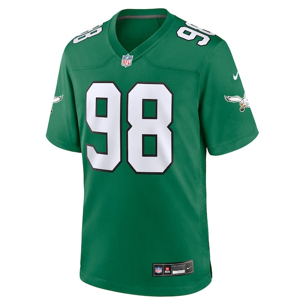 Jalen Carter Philadelphia Eagles Nike Alternate Game Jersey - Kelly Green - Image 2