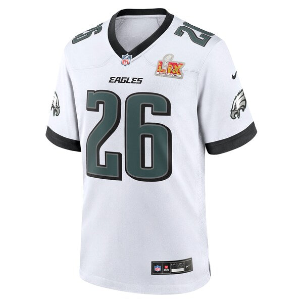 Saquon Barkley Philadelphia Eagles Nike Super Bowl LIX Game Player Jersey - White - Image 2