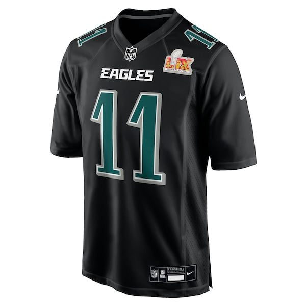 A.J. Brown Philadelphia Eagles Nike Super Bowl LIX Fashion Game Player Jersey - Carbon Black - Image 2