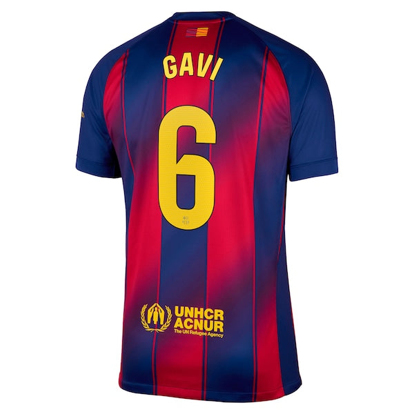 Gavi Barcelona Nike 2025/26 Home Replica Jersey - Navy - Image 3