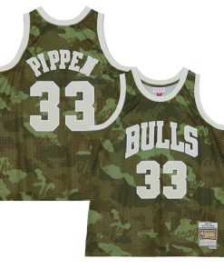 Scottie Pippen Chicago Bulls Hardwood Classics 1997/98 Ghost Green Swingman Jersey - Camo