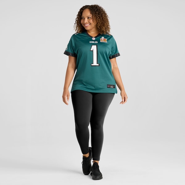 Jalen Hurts Philadelphia Eagles Nike Women's Super Bowl LIX Game Player Jersey - Midnight Green - Image 4