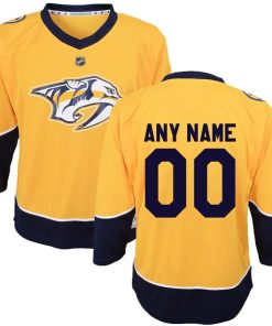 Nashville Predators Preschool Home Replica Custom Jersey - Yellow