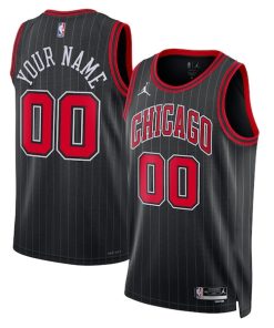 Chicago Bulls Jordan Brand Unisex 2022/23 Swingman Custom Jersey - Statement Edition - Black