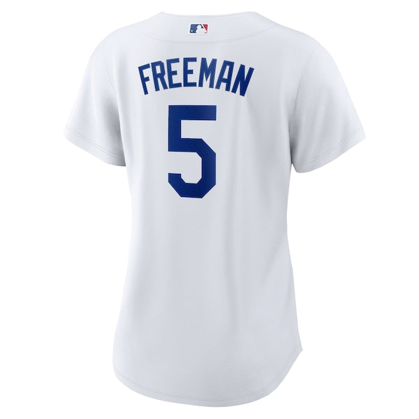 Freddie Freeman Los Angeles Dodgers Nike Women's Replica Player Jersey - White/Royal - Image 4