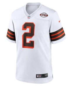 Alternative view of Amari Cooper Cleveland Browns Nike Alternate Game Jersey - White