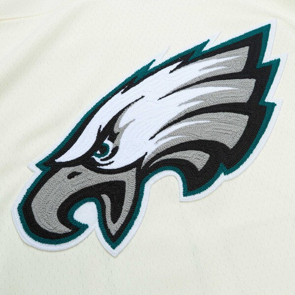Brian Dawkins Philadelphia Eagles Chainstitch Legacy Jersey - Cream - Image 5