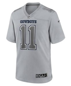 Alternative view of Micah Parsons Dallas Cowboys Nike Atmosphere Fashion Game Jersey - Gray