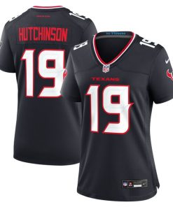 Xavier Hutchinson Houston Texans Nike Women's Team Game Jersey -  Navy