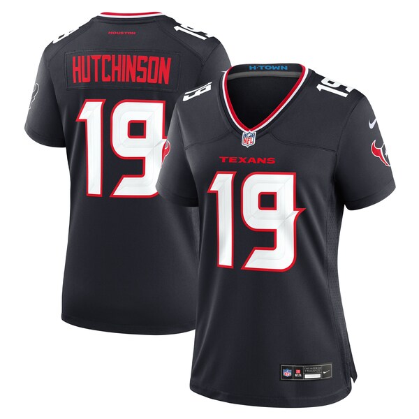 Xavier Hutchinson Houston Texans Nike Women's Team Game Jersey - Navy