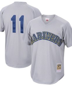 Edgar Martinez Seattle Mariners Cooperstown Collection Mesh Batting Practice Jersey - Charcoal