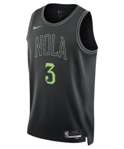 Alternative view of CJ McCollum New Orleans Pelicans Nike Unisex 2023/24 Swingman Jersey - Black - City Edition