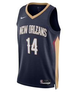Alternative view of Brandon Ingram New Orleans Pelicans Nike Unisex Swingman Jersey - Icon Edition - Navy