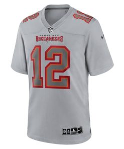 Alternative view of Tom Brady Tampa Bay Buccaneers Nike Atmosphere Fashion Game Jersey - Gray