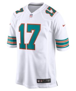 Alternative view of Jaylen Waddle Miami Dolphins Nike Game Jersey - White