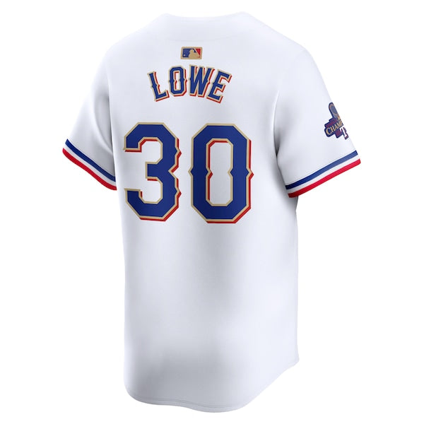 Nathaniel Lowe Texas Rangers Nike 2024 Gold Collection Limited Player Jersey?ยจC White - Image 3