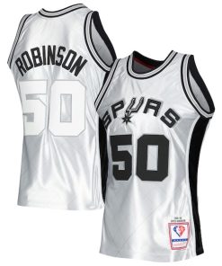 David Robinson San Antonio Spurs 1998/99 Hardwood Classics 75th Anniversary Swingman Jersey - Platinum