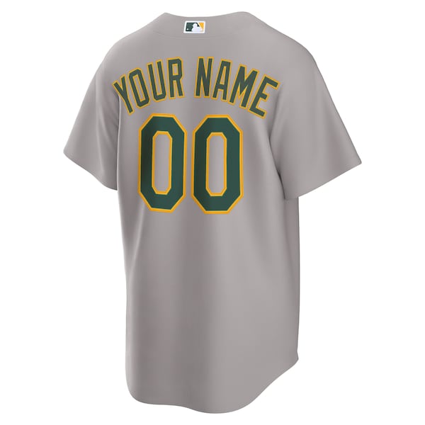 Athletics Nike Away Custom Replica 2.0 Jersey - Gray - Image 3