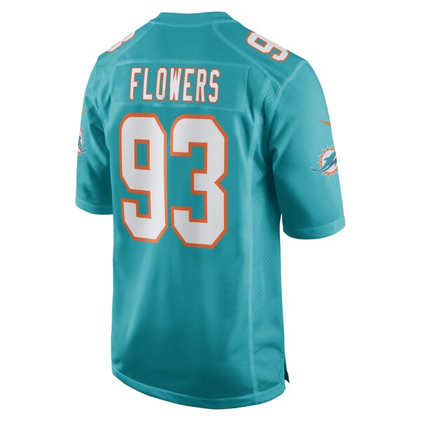 Trey Flowers Miami Dolphins Nike Game Player Jersey - Aqua - Image 3
