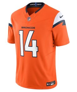 Alternative view of Courtland Sutton Denver Broncos Nike Vapor F.U.S.E. Limited Jersey - Orange