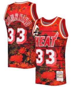 Alonzo Mourning Miami Heat 1996/97 Hardwood Classics Lunar New Year Swingman Jersey - Red
