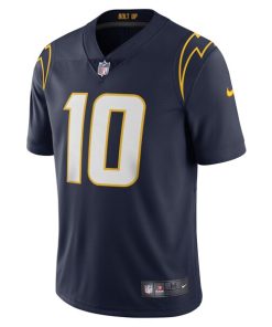 Alternative view of Justin Herbert Los Angeles Chargers Nike Vapor Limited Jersey - Navy
