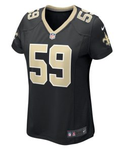 Alternative view of Trai Turner New Orleans Saints Nike Women's Team Game Jersey -  Black
