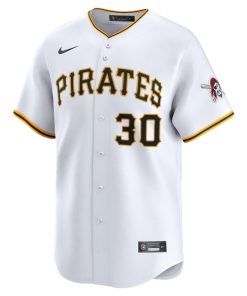 Alternative view of Paul Skenes Pittsburgh Pirates Nike Home Limited Player Jersey - White