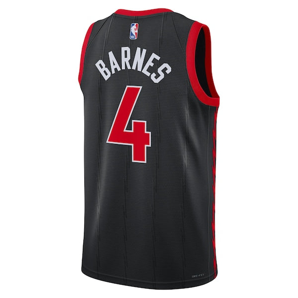 Scottie Barnes Toronto Raptors Jordan Brand Unisex Swingman Jersey - Statement Edition - Black - Image 3