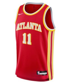 Alternative view of Trae Young Atlanta Hawks Nike Youth Swingman Jersey - Icon Edition - Red