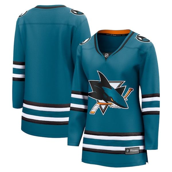 San Jose Sharks Women's Home Breakaway Jersey - Teal