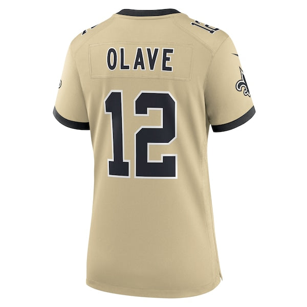 Chris Olave New Orleans Saints Nike Women's Gameday Golds Alternate Game Player Jersey - Gold - Image 3