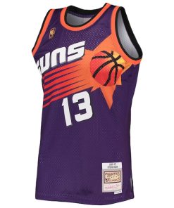 Alternative view of Steve Nash Phoenix Suns 1996/97 Hardwood Classics Swingman Jersey - Purple